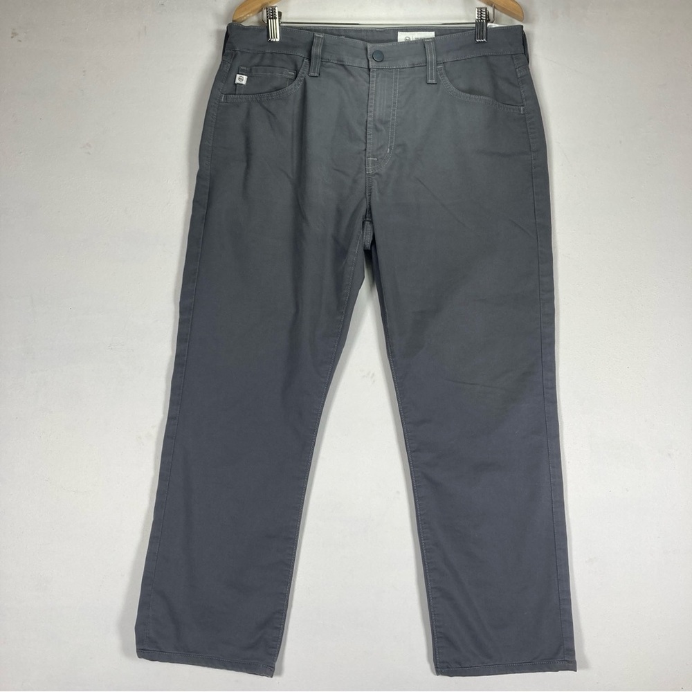 AG Adriano Goldschmied Everett Slim Straight Leg Pants Men's 33X34 Gray